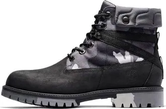 Timberland Heritage EK+ 6 Inch Waterproof Wide-Fit Boot Grey Camouflage A29P7001