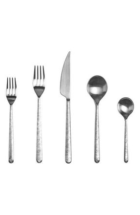 Mepra Linea Leaves 5-Piece Place Setting in Stainless Steel at Nordstrom