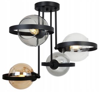 OEM L&aacute;mpara Colgante Moderna Con Anillo De Vidrio Mix