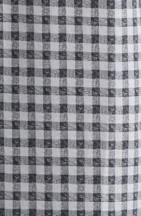 Bugatchi James OoohCotton Gingham Check Button-Up Shirt in Platinum at Nordstrom, Size Xxx-Large