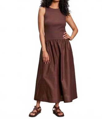 Sanctuary Take Me Away Midi Dress In Brown