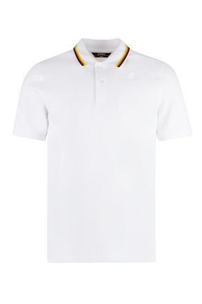 K-Way White Solid Shirt Collar Polo