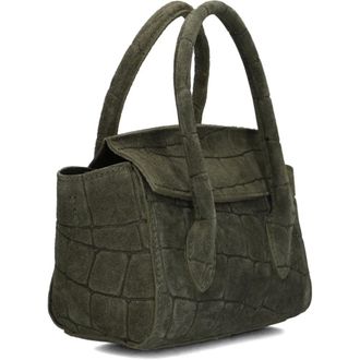 Notre-V Florence Toscana Croco - Dames - Tassen - Groen - Maat: ONE Size Su&egrave;de