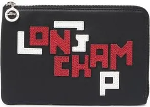 Longchamp Le Pliage Cuir LGP Pouch in Black at Nordstrom Rack