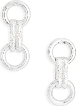 Karine Sultan Double Link Drop Earrings in Silver at Nordstrom Rack