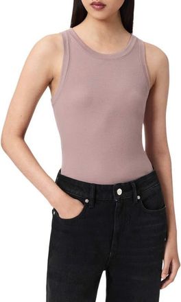 AllSaints Rina Rib Tank in Dusty Lilac at Nordstrom, Size X-Small
