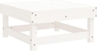 vidaXL Taburete De Jard&iacute;n De Madera Maciza De Pino Vidaxl