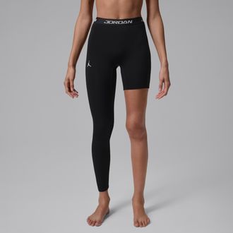 Nike Jordan Womens Jordan Sport High-Rise Single-Leg Basketball Tights (Right) in Black | IO4442-010