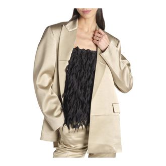 N&deg;21 Shantung Blazer - female - N21 - Blazers - Beige - L - Jackets