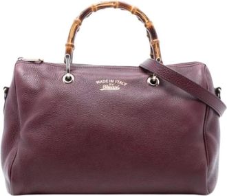 Gucci Pre-owned Handbags, female, Red, Size: ONE SIZE Pre-owned Satchel