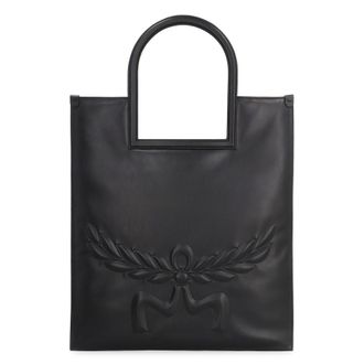 MCM Mcm Aren Leather Tote