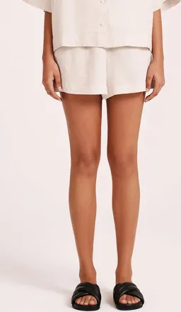 Nude Lucy Lounge Linen Short In Natural