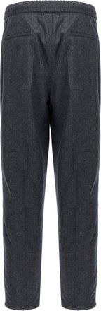 Brunello Cucinelli Front Pleat Wool Trousers - Charcoal