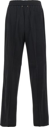 Golden Goose Mens Joggers Black Virgin Wool Trousers
