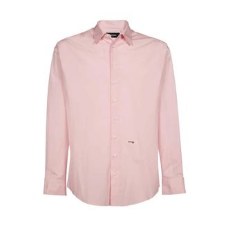 Dsquared2 Casual Shirts, male, Pink, 2XL, Cotton Shirt