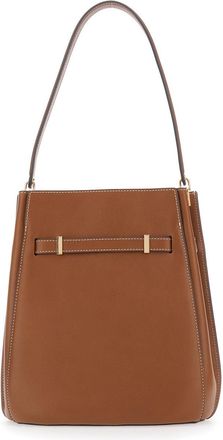 Tory Burch Womens Shoulder Bag Lee Radziwill Brown Leather Cow