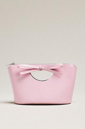 Studio Amelia Sofia Leather Bow Clutch