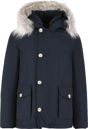 Woolrich Arctic Blue Cotton Blend Parka