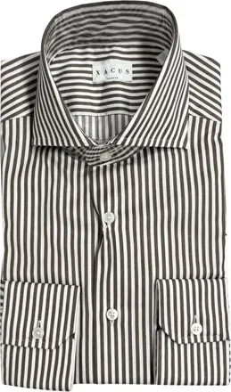 Xacus Overhemden, Heren, Bruin, M, Katoen, Leggera e versatile Shirt