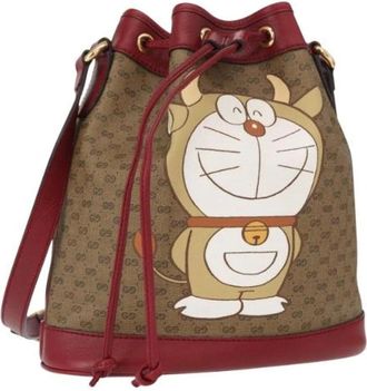 Gucci Pre-owned Bucket Bags, female, Beige, Size: ONE SIZE Pre-owned Plastic Bucket Bag