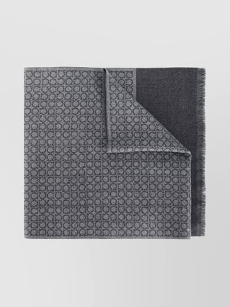 Ferragamo wool logo-print scarf
