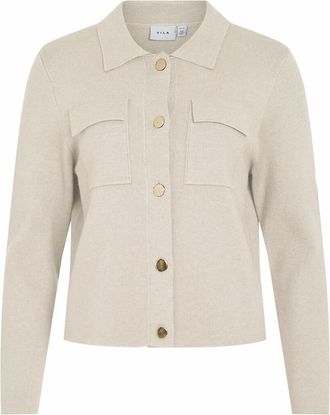 Vila Vest met polokraag en goudkleurige knopen