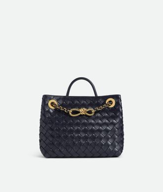 Bottega Veneta Small Andiamo Chain - Blue - Woman - 100% Lambskin