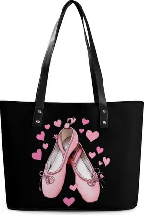 Generic Ballet Shoes Tote Bags for Women Cute Shoulder Purses Handbags
