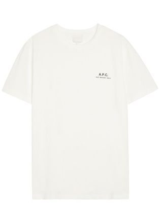 A.P.C. Logo-print Cotton T-shirt - White - Xxl