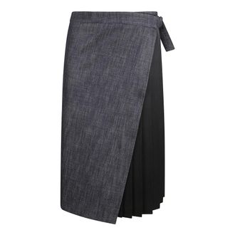 True Royal Midi Skirts, female, Blue, XL, Denim Midi Skirt