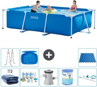 Intex Piscina Con Estructura Rectangular - 300x200x75 Cm - 7-piezas S30183