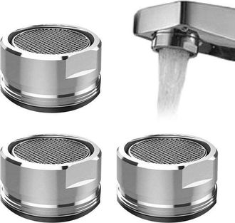 OEM Juego De 3 Aireadores - Colador De Grifo Ahorrador De Agua Con Filtro De Acero Inoxidable Para Cocina Y Ba&ntilde;o
