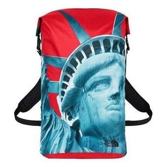 SUPREME The North Face Statue of Liberty Waterproof Backpack Blue Red SUP-FW19-912