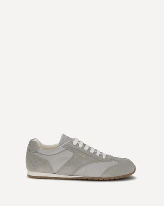 Prada Sneakers bicolor in pelle scamosciata e tessuto Man 6.5
