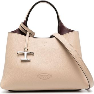 Tod's Micro leather crossbody bag - women - Calf Leather - One Size - Neutrals
