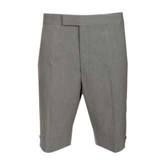 Thom Browne Heren, Korte broeken, Grijs, Maat: L Wol