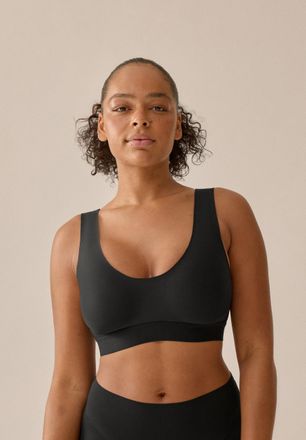 Naturana Gemoldeter BH NATURANA Smoothing, Damen, Gr. XL, N-Gr, schwarz, Obermaterial: 77% Polyester, 23% Elasthan, unifarben, BHs Gemoldeter BH, hohe Seitente