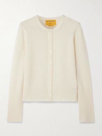 Guest In Residence Cardigan In Cashmere Compass Jane - Crema