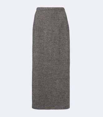 Magda Butrym Wool and cashmere-blend midi skirt