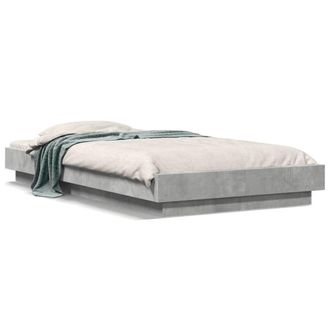 Berkfield Home Bed Frame without Mattress Concrete Grey 90x200 cm