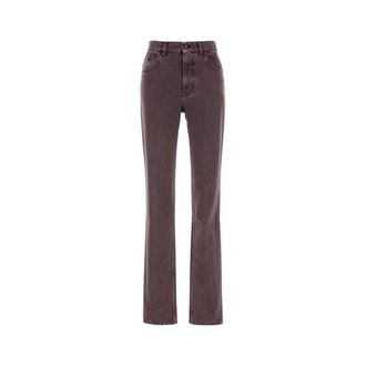 Chlo&eacute; Straight Jeans - Dames - Bootcut Jeans - Paars - W25 - Katoen - Jeans