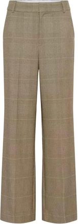 Gestuz GZevaldi Broek - Dames - Wijde Broeken - Groen - M - Leer - Broeken