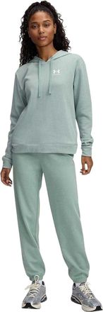 Under Armour Rival-joggingbroek van badstof voor dames (Groen)
