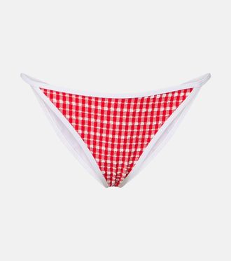 JADE Swim Bare Minimum gingham bikini bottoms