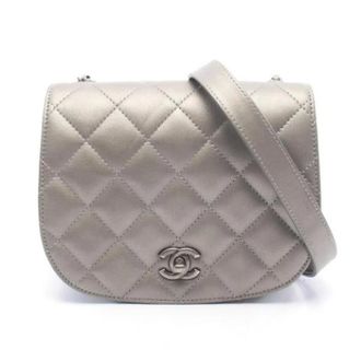Chanel Pre-owned Vintage Schoudertas - Dames - Pre-owned - Grijs - Maat: ONE Size Leer