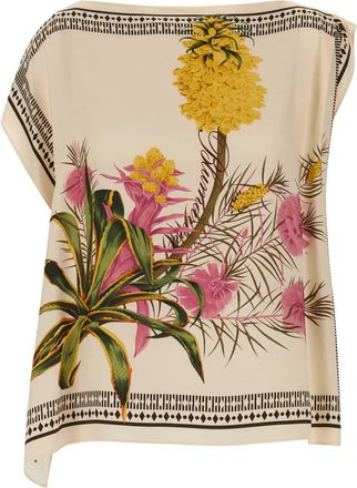 Blumarine Printed Twill Top