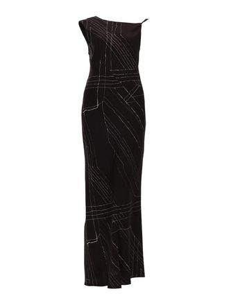 Alysi Long silk dress