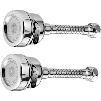 OEM Juego De 2 Extensiones Para Grifo, Adaptadores Para Grifo, Extensiones Para Grifo, Adaptadores Para Grifo, Abs Plateado -crezuo