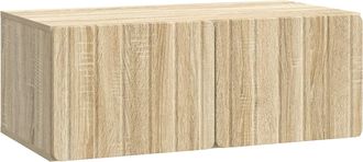 vidaXL Mueble De Tv De Pared 78,5 X 41 X 30 Cm Roble Sonoma Vidaxl