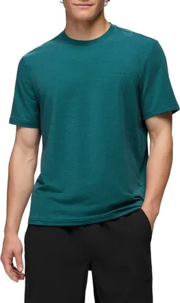 Prana Tolmie Tech Performance T-Shirt in Blue Coral Heather at Nordstrom, Size Xx-Large
